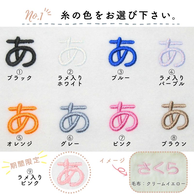 【毛布スリーパー専用】お名前刺繍