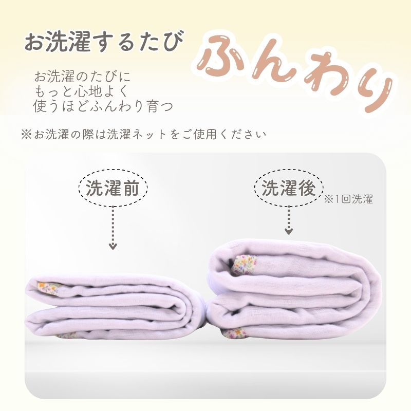 ８重ガーゼ ケット（約70×100cm）